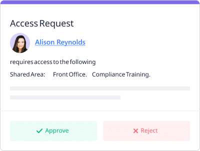 access request notification